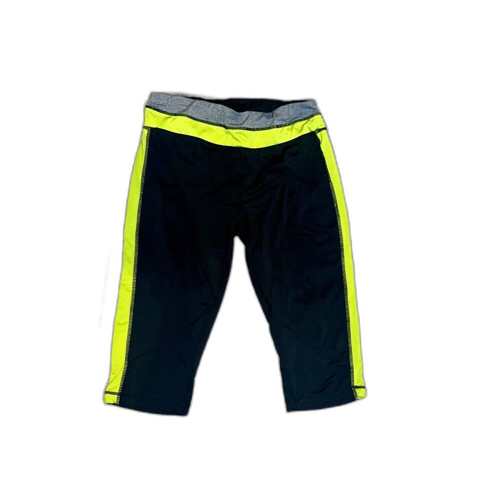 Collection Sport Womens Small Black lime Green Grey Capri Leggings Yoga‎ Pants